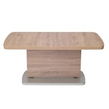 thumbnail of Vierhaus Couchtisch Platte und Wangen  Dekor Eiche sägerau, Wangen =  Auszugsplatten, ausziehbar und höhenverstellbar