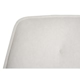 thumbnail of 2er-Set Esszimmerstuhl HWC-L80, Küchenstuhl Polsterstuhl Stuhl mit Armlehne, drehbar, Metall Stoff/Textil ~ creme-beige