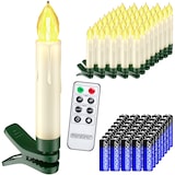 thumbnail of Deuba LED Weihnachtsbaumkerzen Kabellos 40er Set Warmweiß