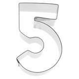 thumbnail of Birkmann Ausstechform Zahl 5, Ausstecher, Plätzchenform, Keks, Plätzchen, Edelstahl, 6 cm, 196605