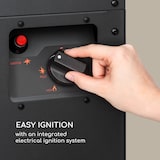 thumbnail of Flagranti Plus Gasheizstrahler 8kW Seitentische Edelstahl 6 Schwarz