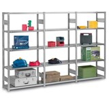 thumbnail of PROREGAL Fachbodenregal Stecksystem | Grundregal | HxBxT 200x130x60cm | 5 Ebenen | Fachlast 240 kg | Beidseitig nutzbar | Verzinkt