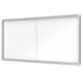 thumbnail of Nobo abschließbarer Schaukasten mit magnetischer Notiztafel, Praktische Schiebetüren, 27 x A4, Premium Plus, Weiß, 1902572