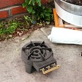 thumbnail of Cucina a gas in ghisa KEMPER da 8,6 kW, per catering, 3 gambe, 3 rubinetti in ottone