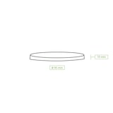 thumbnail of greenbox - rPET-Flachdeckel Ø 95 mm, Halmkreuz, 2000 St.