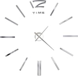thumbnail of 3D-Wanduhr Modernes Design 100 cm XXL Silbern