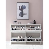 thumbnail of WOHNLING Schuhschrank WL5.829 Holz 120x81x24 cm Schuhregal Modern Schuhkipper