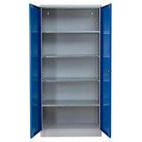 thumbnail of PROREGAL Stahlschrank BEE mit 9 lackierten Fachböden | HxBxT 195x92x50cm | Grau-Blau | Werkstattschrank Werkzeugschrank Aktenschrank Universalschrank