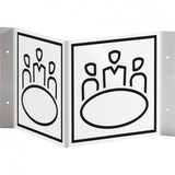 thumbnail of Schild I Tür-Nasenschild Piktogramm Konferenzraum, Kunststoff, 150x150mm