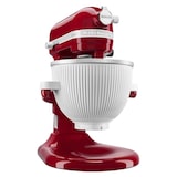thumbnail of KitchenAid Ijsmachine 5KSMICM, 1,9 l, 27,9 x 21,6 x 17,8 cm (B x D x H), ijskom met roerarm en aandrijfadapter, grijs/ wit