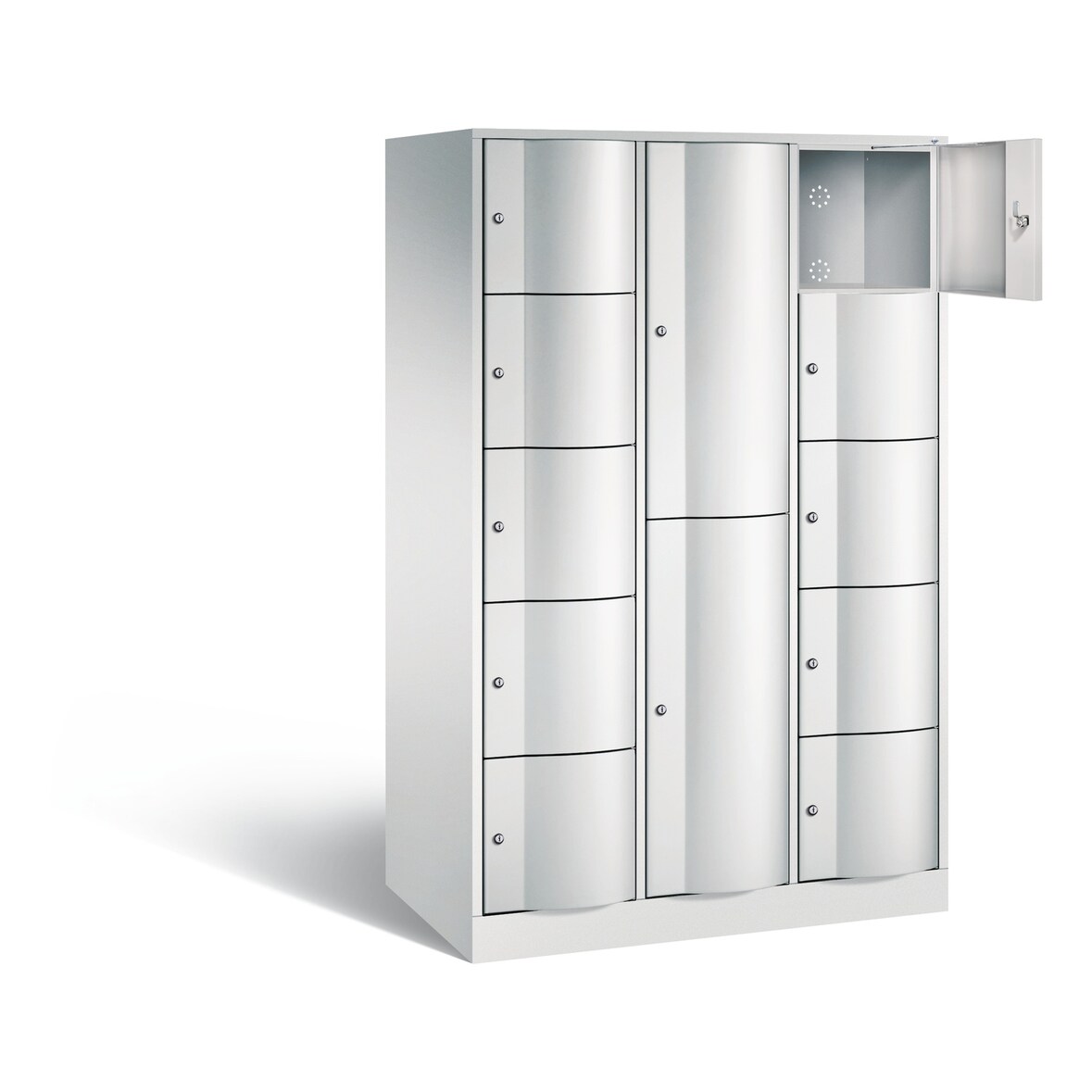 C+P Kombi-Schließfachschrank Resisto, H1950xB1148xT640mm