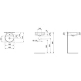 thumbnail of Laufen Handwaschbecken VAL 400x425mm mit