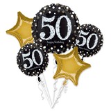 thumbnail of 50. Geburtstag gold Folienballon Set