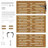 thumbnail of Puerta de jardín acero corten diseño cuadrado 85x150 cm