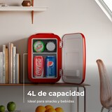thumbnail of Nevera Mini EVVO F4R Retro, 4 L, Rojo, Refrigeración, Bajo consumo y mantenimiento de calor