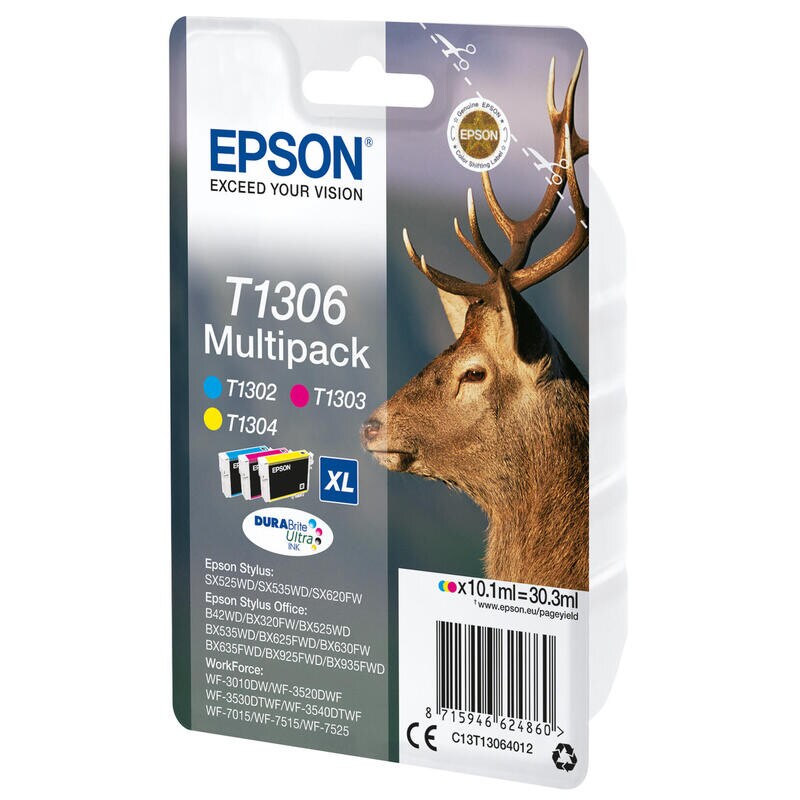Epson Tintenpatrone C13T13064012 T1306 c/m/y 3 St./Pack.