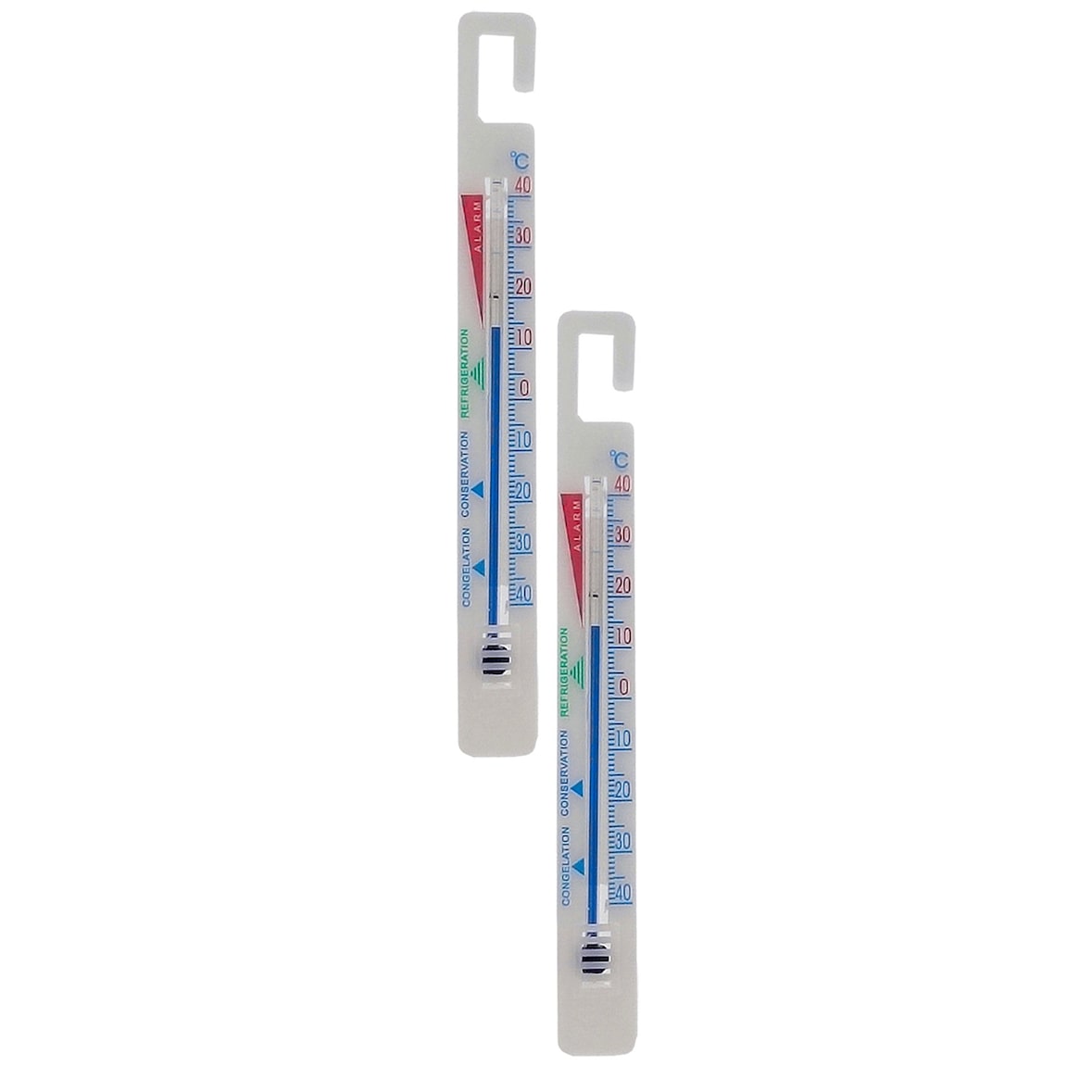 HundB Kühlschrank Thermometer 2 Stück je ca 15cm analog Temperaturmesser für Kühlschrank Gefrierschrank Thermometer zur Temperaturkontrolle Küche