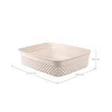 thumbnail of Rechthoekige Lage Sorteermand 2.2 Liter Beige 7house