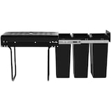 thumbnail of tectake Poubelle de tri ASHLYN 30 L avec 3 compartiments - noir - 405887