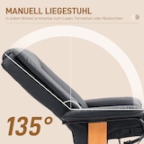 thumbnail of Relaxsessel Fernsehsessel drehbar Schwarz 88x78x103 cm mit Liegefunktion bis 135 Grad Fußstütze Kunstleder Belastbar bis 150 kg