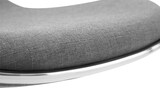 thumbnail of CHEFGASTRO Barhocker NOTTING HILL Stoff Schwarz HxBxT 71x45x45cm Stoff Hellgrau Barstuhl