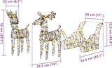 thumbnail of vidaXL Rentier Zieh Schlitten Warmes Weiß 52,5 x 28 x 32,5 cm Rattan