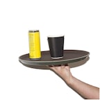 thumbnail of MONOUSO - Plastic dienblad Rond vormig anti-slip bruin Ø40,0cm (1 stuk)