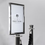 thumbnail of Securit® A4 Posterhouder voor 'Classic' Afzetpaal - Chroom - Inclusief Montagekit