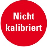 thumbnail of Prüfplakette Nicht kalibriert, rot, Folie, ablösbar, Ø 10mm, 128/Bogen