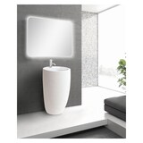 thumbnail of Lavabo colonne en céramique blanche 52 x 85 x 53 cm BOSTON