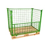 thumbnail of Gitteraufsatzrahmen lackiert, Nutzhöhe 1.200 mm, 100 x 100 mm Drahtmaschung, 800 x 1.200 x 1.200 mm, 800 kg, Maigrün