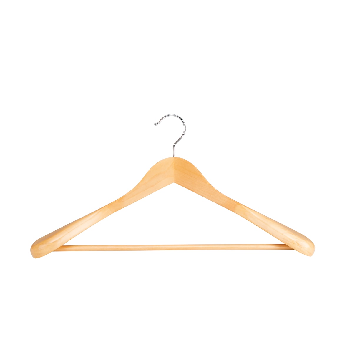 METRO PROFESSIONAL Kleiderbügel, Holz, 45 x 5.8 x 23 cm, braun, 2 Stück