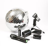 thumbnail of SATISFIRE Discokugel Set Mobile Party Komplettset 20cm Kugel Motor Spot Stativ