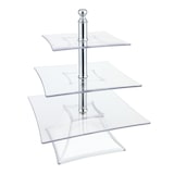 thumbnail of ILSA Soporte cuadrado con 3 tapas de policarbonato cm 20x20/25x25/30x30 h cm 28