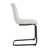thumbnail of Möbilia Freischwinger-Stuhl, 2er-Set | Bezug Strukturstoff | Gestell Metall | B 43 x T 53 x H 87 cm | beige – schwarz | 21020068 | Serie STUHL