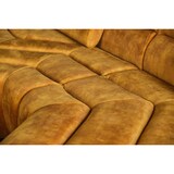 thumbnail of KAWOLA Sofá extra ancho TARA Sala de estar Terciopelo Vintage oro 286x76x143cm (A/A/P)