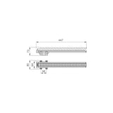 thumbnail of Porte-cravates latéral extractible pour armoire Emuca