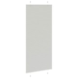 thumbnail of vidaXL Plissee Hellgrau 90x200 cm Stoffbreite 89,4 cm Polyester