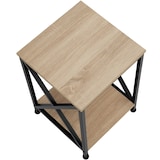 thumbnail of tectake Mesa auxiliar  40,5x40,5x52,5cm  Madera Industrial Clara, Roble Sonoma