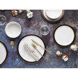 thumbnail of CreaTable Modern Industrial Weiss-gold Tellerset 12-tlg Steinzeug