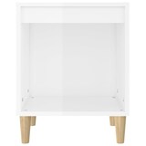 thumbnail of Table de chevet Blanc brillant 40x35x50 cm Bois d’ingénierie – Modèle Harmonie Élégante