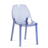 thumbnail of Set 2 Sedie in policarbonato trasparente, impilabili, monoblocco, resistenti, design moderno, ideale per soggiorno, cucina, bar, ristoranti -LUCE- Blu