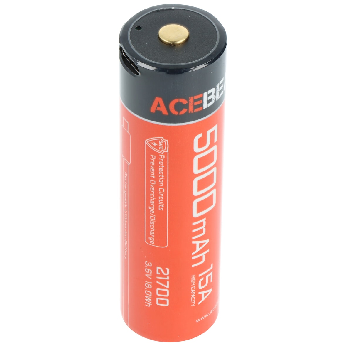 AceBeam 21700 Li-Ion Akku – 5.000 mAh, 15A Entladestrom