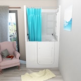 thumbnail of Seniorendusche und Sitzwanne Kombination Wanne mit Tür S08D-C-L 110x68x205cm