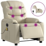 thumbnail of vidaXL Massagesessel Elektrisch Creme Kunstleder