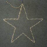 thumbnail of LED Leuchtstern Metallstern 180LED 60cm Weihnachtsstern Timer Innen/Außen