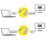 thumbnail of ROLINE USB Typ C - DisplayPort, v1.2, bidirektionaler Kabel-Adapter, ST/BU, 0,2 m