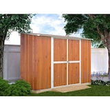 thumbnail of Casetta giardino lamiera Box in Acciaio Zincato 307x100cm x h1.92m - 75KG - 3.07mq - LEGNO