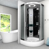 thumbnail of Dampfdusche Duschkabine Sauna Dusche D58-63M3 100x100 cm ohne 2K Scheiben Versiegelung