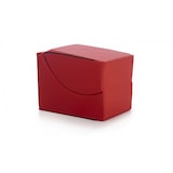 thumbnail of Dmora Klappbett Andreina, Puff umwandelbar in Einzelbett, 100% Made in Italy, Puff, umwandelbar in eine Chaiselongue aus Kunstleder, Cm 130x50h50, Rot